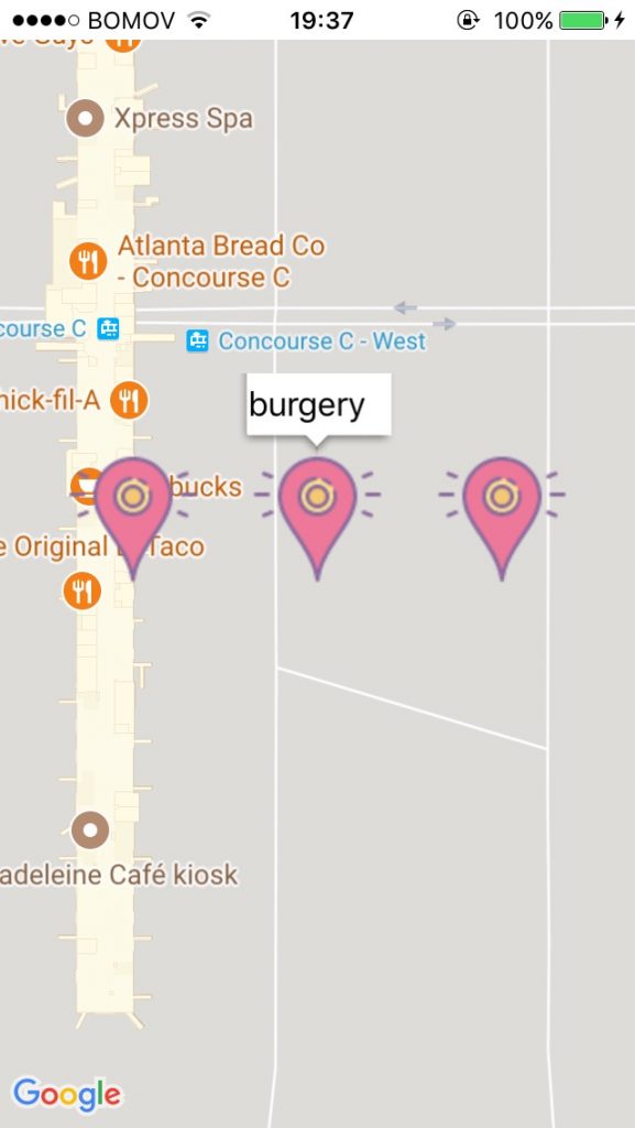 Ionic Google Maps Geolocation two markers